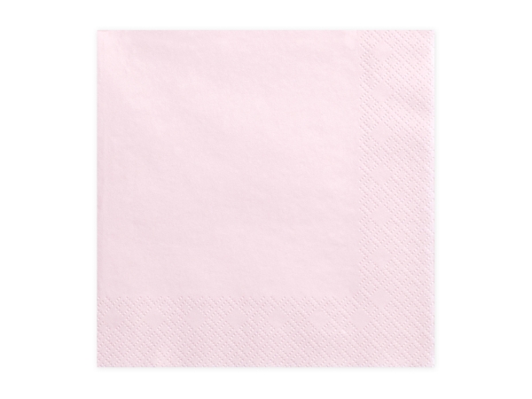 Χαρτοπετσέτες - Ροζ παστέλ (20τμχ)