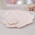 Picture of Dinner paper plates - Seashell (8pcs)