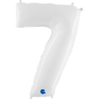 Picture of Foil Balloon Number 7 White 1m
