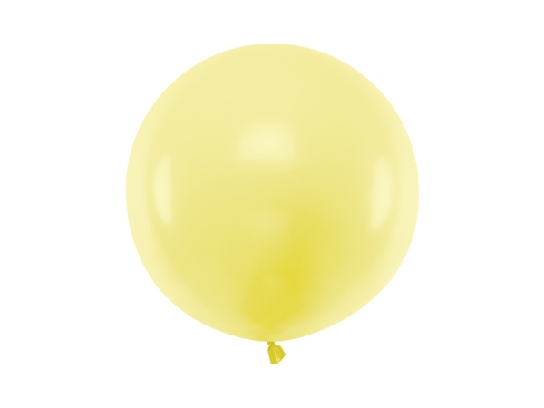 Picture of Round Balloon 60cm, Pastel Yellow