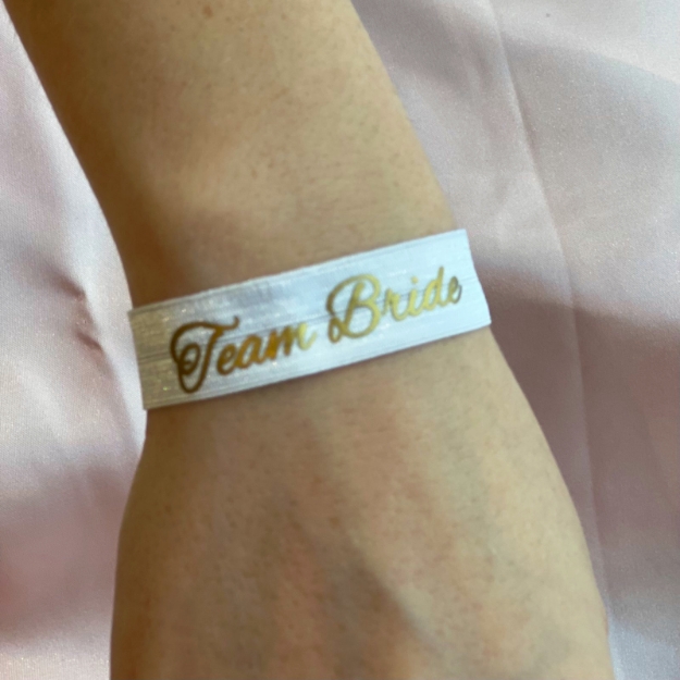 Picture of Wrist Band - Team Bride white