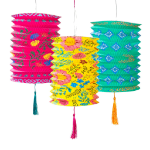 Picture of Boho Paper Lanterns Decoration (Set of 3)