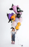 Picture of Balloons 30 cm, Black cat, mix (6pcs)