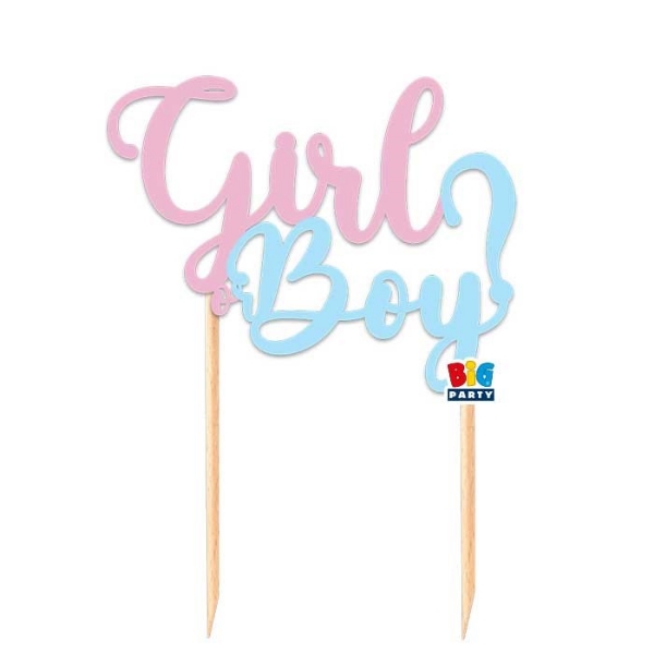 Picture of Cake topper - Boy or girl?