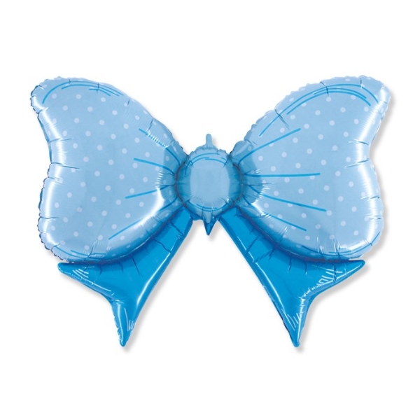 Picture of Foil balloon blue bow