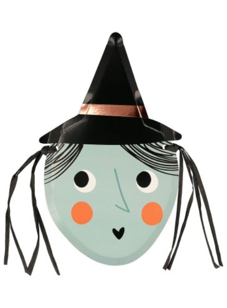 Picture of Paper plates - Witch (Meri Meri) 