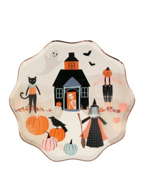 Picture of Dinner paper plates - Pumpkin Patch (Meri Meri) 