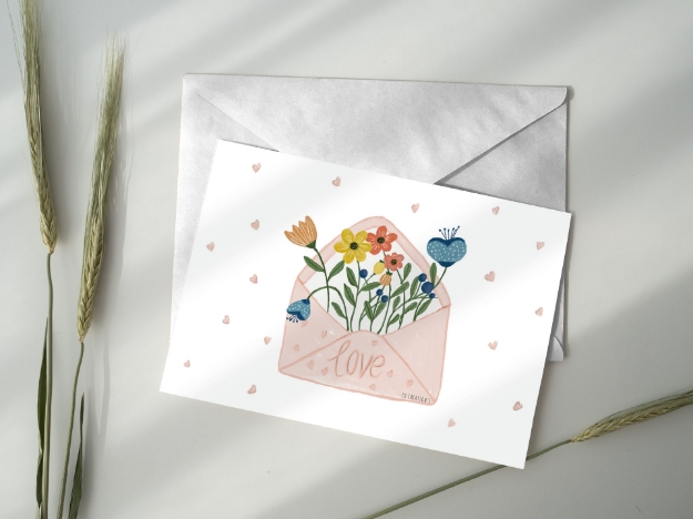 Picture of Wishing card (mini) - Love