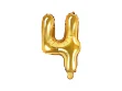 Picture of Foil Balloon Number 4 Gold 35cm