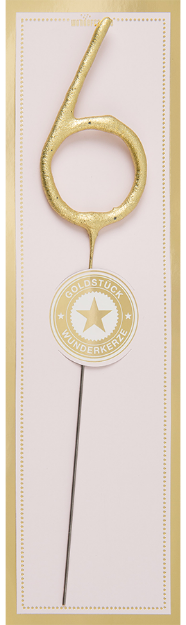 Picture of Sparkle candle - Number 6