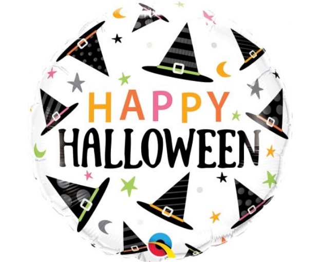 Μπαλόνι Foil - Happy halloween καπέλα