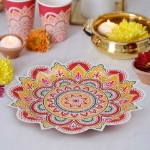 Picture of Dinner paper plates - Mandala Flower (8pcs)