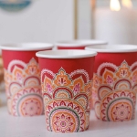 Picture of Paper cups - Mandala Flower (8pcs)