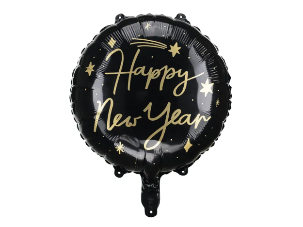 Μπαλόνι foil - Happy new year με αστεράκια