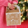 Προσωποποιημένα κουτιά δώρου - Gingerbread house (4τμχ) 