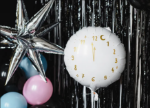 Picture of Foil balloon - Clock white