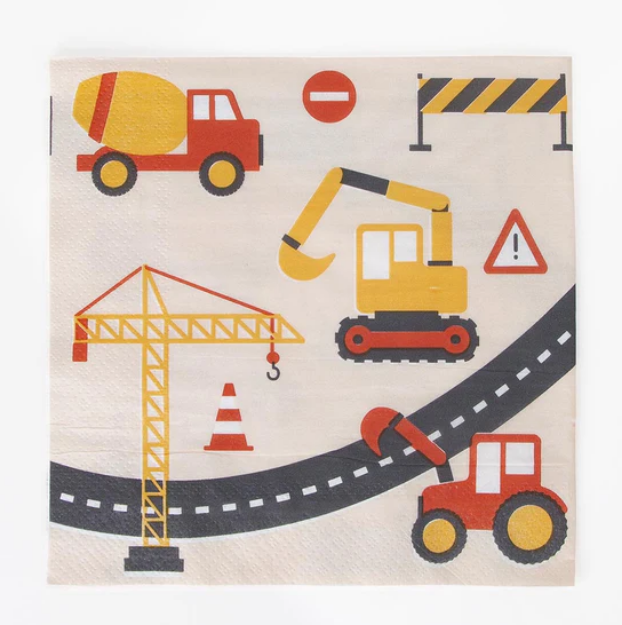 Picture of Paper napkins - Construction (20pcs)