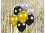 Picture of Balloons Glossy - Gold, black & silver (7pcs)