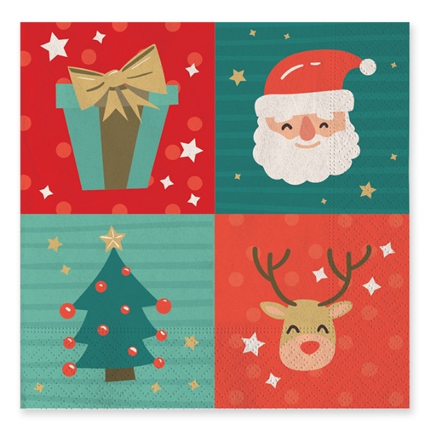 Picture of Napkins - Christmas mix (20pcs)