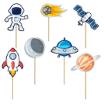 Picture of Cake topper - Space (7pcs)