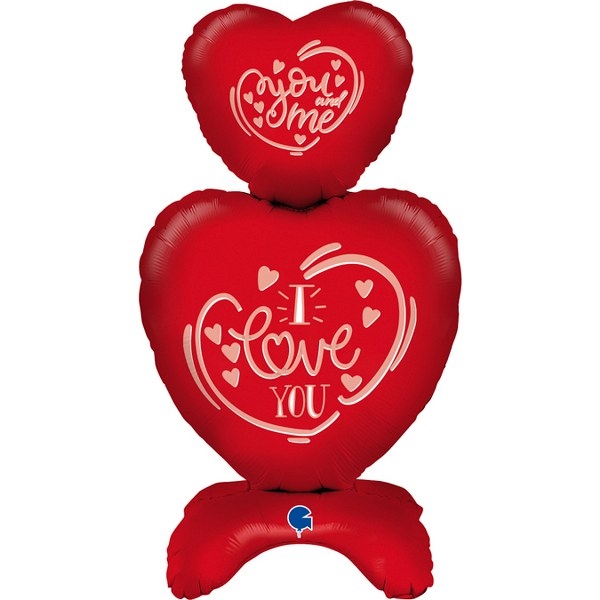 Picture of Foil Balloon Standing - Hearts