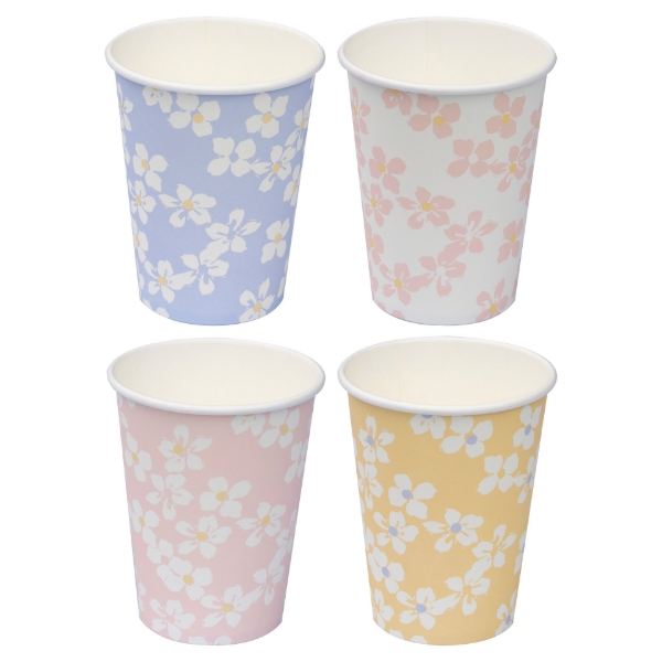 Picture of Paper cups - Flowers (8pcs)