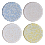 Picture of Dinner paper plates - Flowers (8pcs)