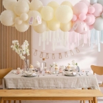 Picture of Party Backdrop with balloons and streamers - Bunny