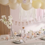 Picture of Party Backdrop with balloons and streamers - Bunny