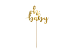 Picture of Paper cake topper - Oh baby gold