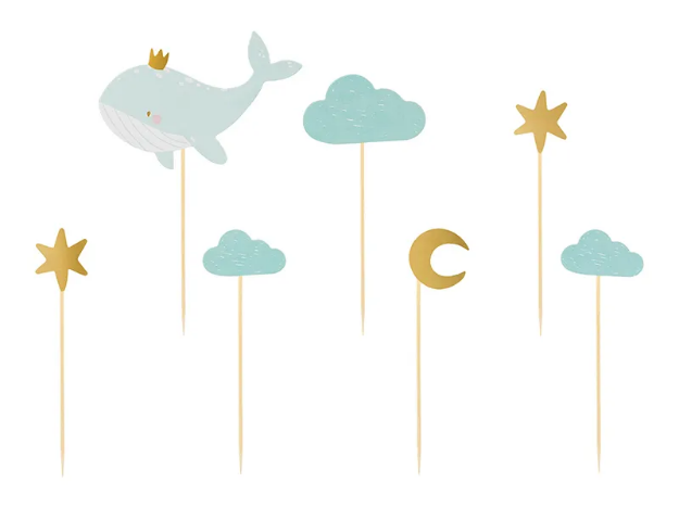 Picture of Cake topper - Whale (7pcs)