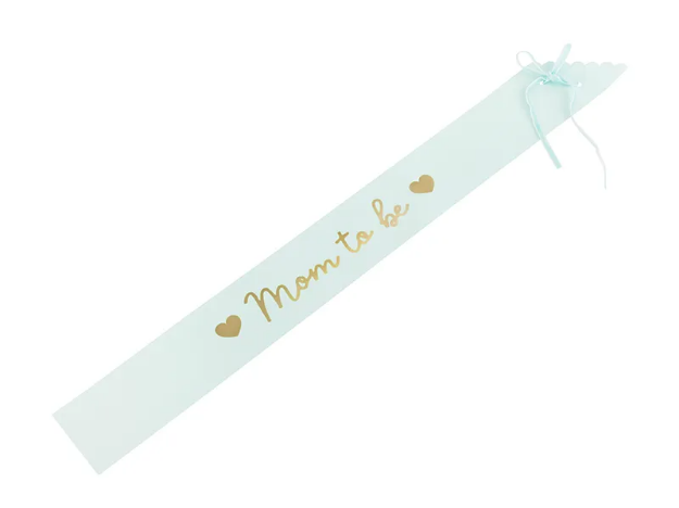 Picture of Sash - Mom to be (light tiffany blue) 