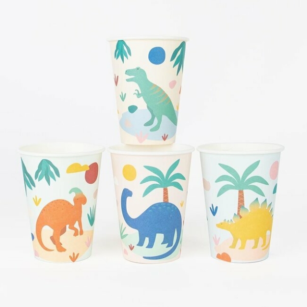 Picture of Paper cups - Jurassic Dinosaur (8pcs)