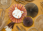 Picture of Tissue fan decorations lion (set 3)