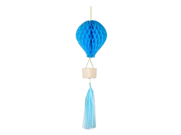 Χάρτινο διακοσμητικό αερόστατο - Γαλάζιο