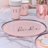 Χάρτινα πιάτα φαγητού - Team Bride (8τμχ)