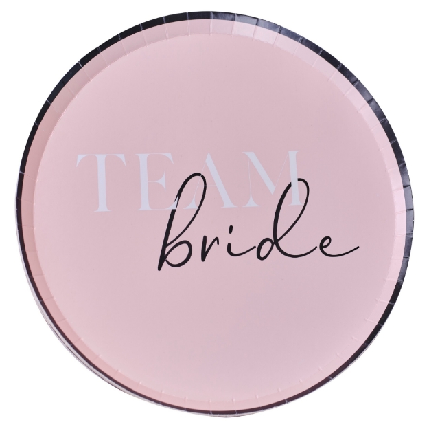 Picture of Paper plates - Team Bride (8pcs)