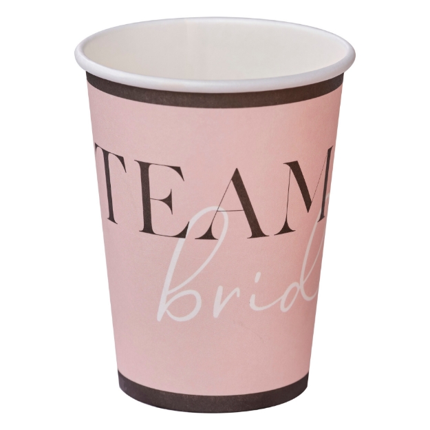 Picture of Paper cups - Team Bride (8pcs)