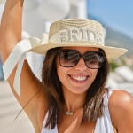 Picture of Straw Pearl hat - Bride 