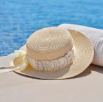 Picture of Straw Pearl hat - Bride 