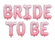 Εικόνα της Μπαλόνια σετ BRIDE TO BE ροζ ombre ~35εκ