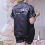 Σετ πιτζάμες Bride's Maid μαύρο 