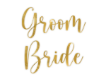 Αυτοκόλλητα ποτηριού - Bride Groom