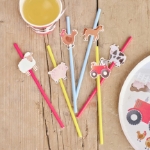 Picture of Paper straws - Farm (16pcs)