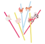 Picture of Paper straws - Farm (16pcs)