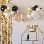 Picture of 40th Birthday Milestone Balloon Bunting Decoration