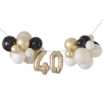 Picture of 40th Birthday Milestone Balloon Bunting Decoration