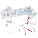 Picture of It's My Birthday Sash & Headband