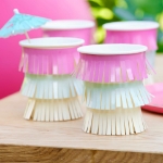 Picture of Hawaiian Tassel Fringe Paper Cups (8pcs)