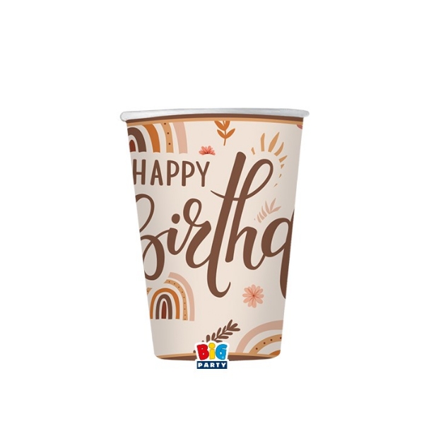 Picture of Paper cups - Boho rainbow 